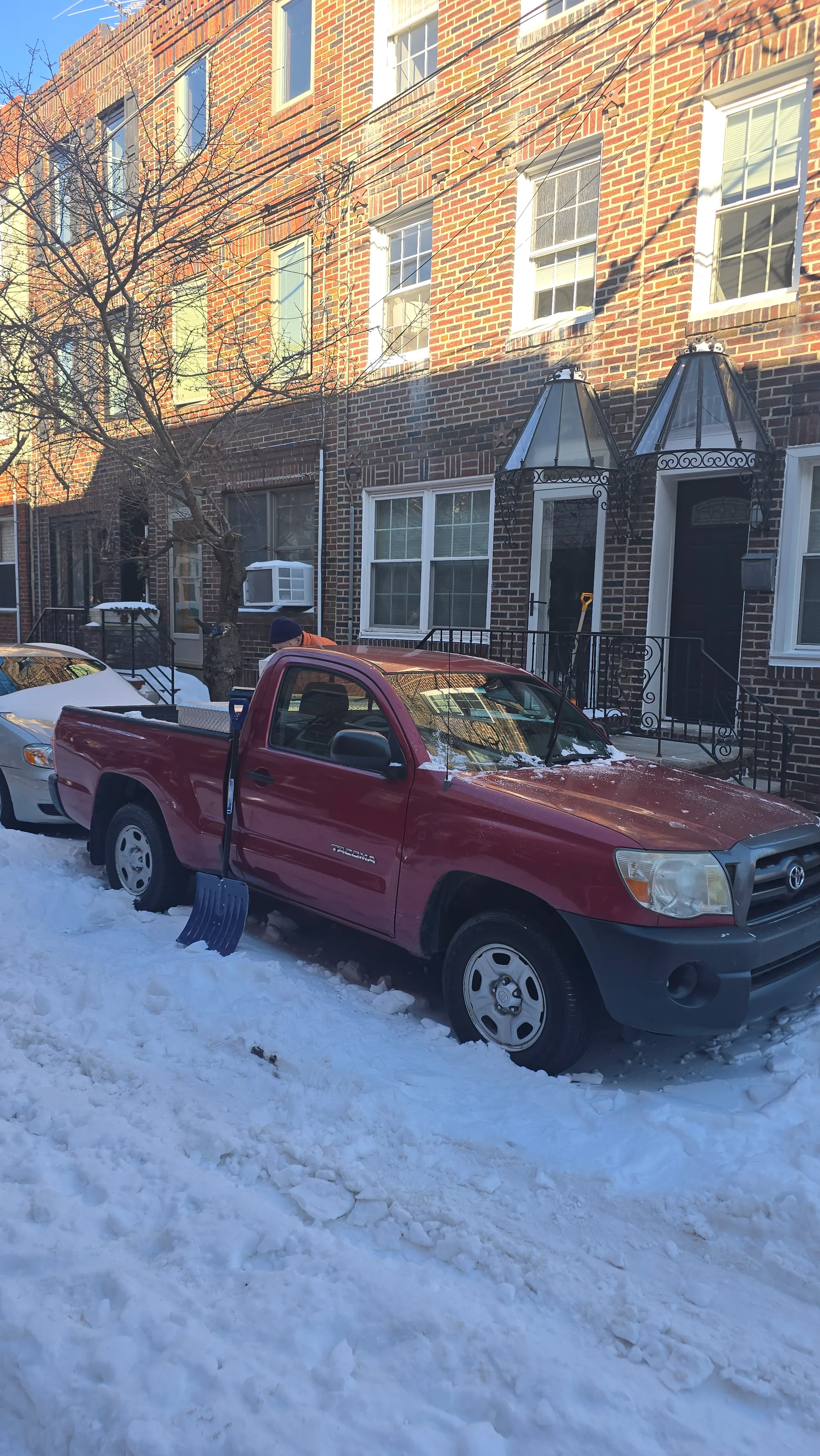 Digging out the Tacoma in Philadelphia
