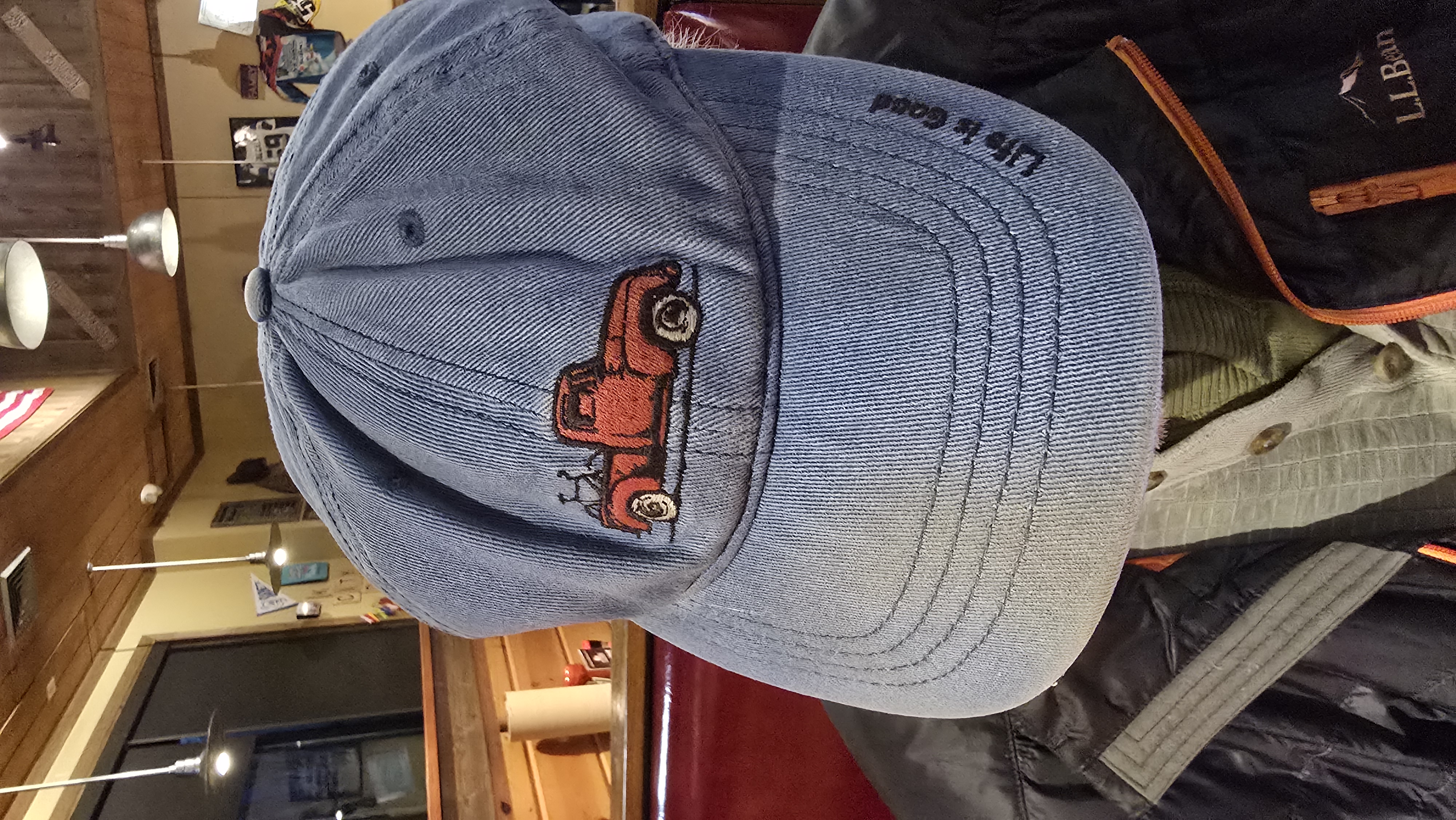 Life is Good red truck hat