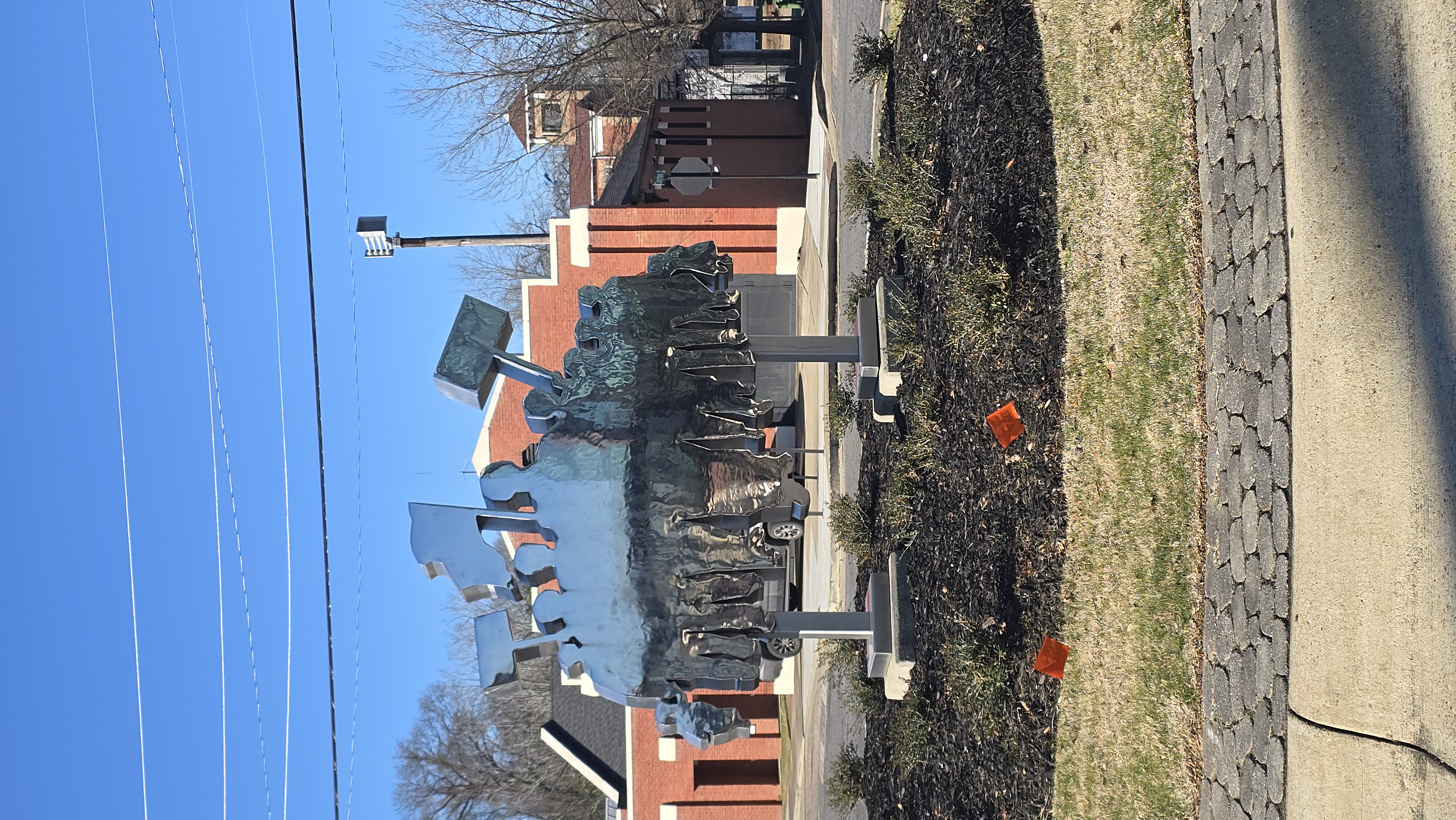 Protest sign sculpture, EJI Montgomery