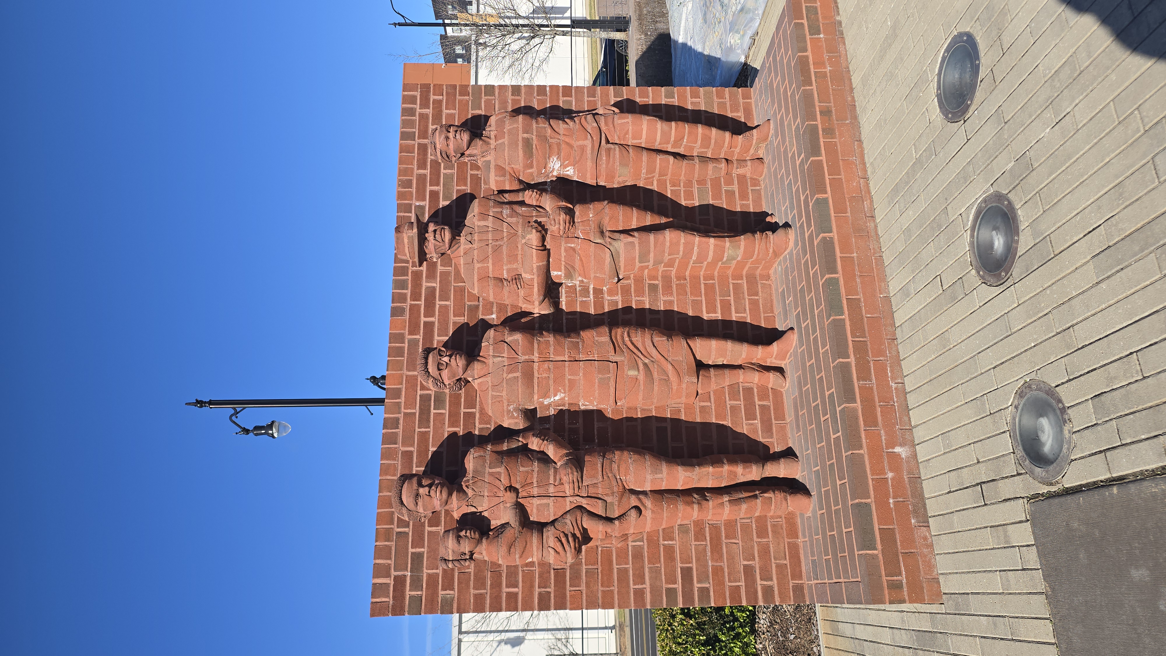 The Brick Makers sculpture