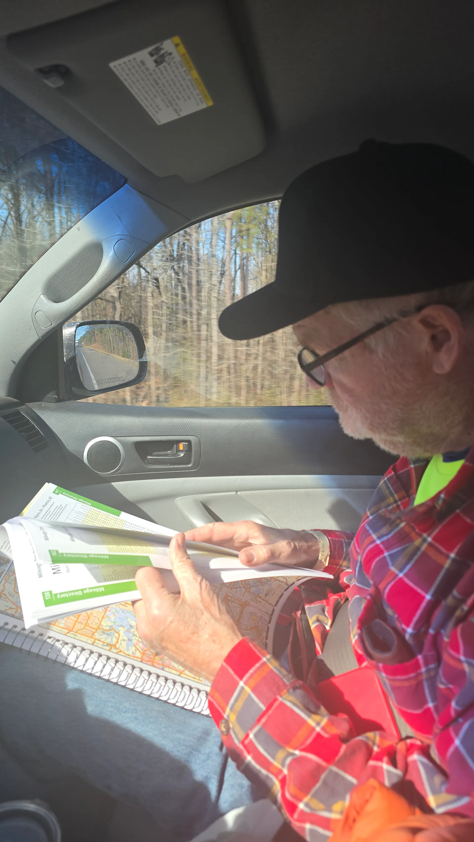 Dad navigating