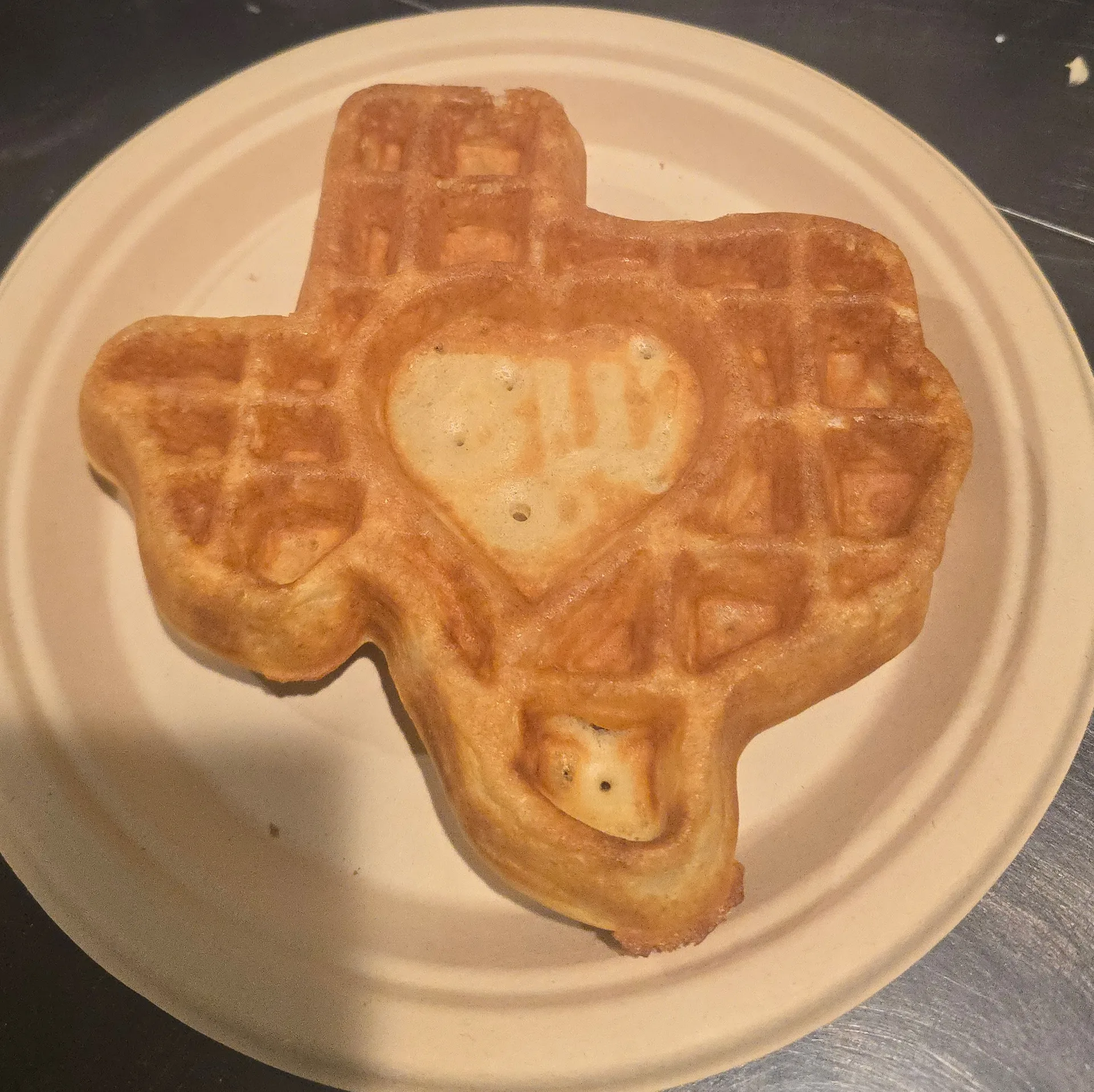 Heart of Texas waffle