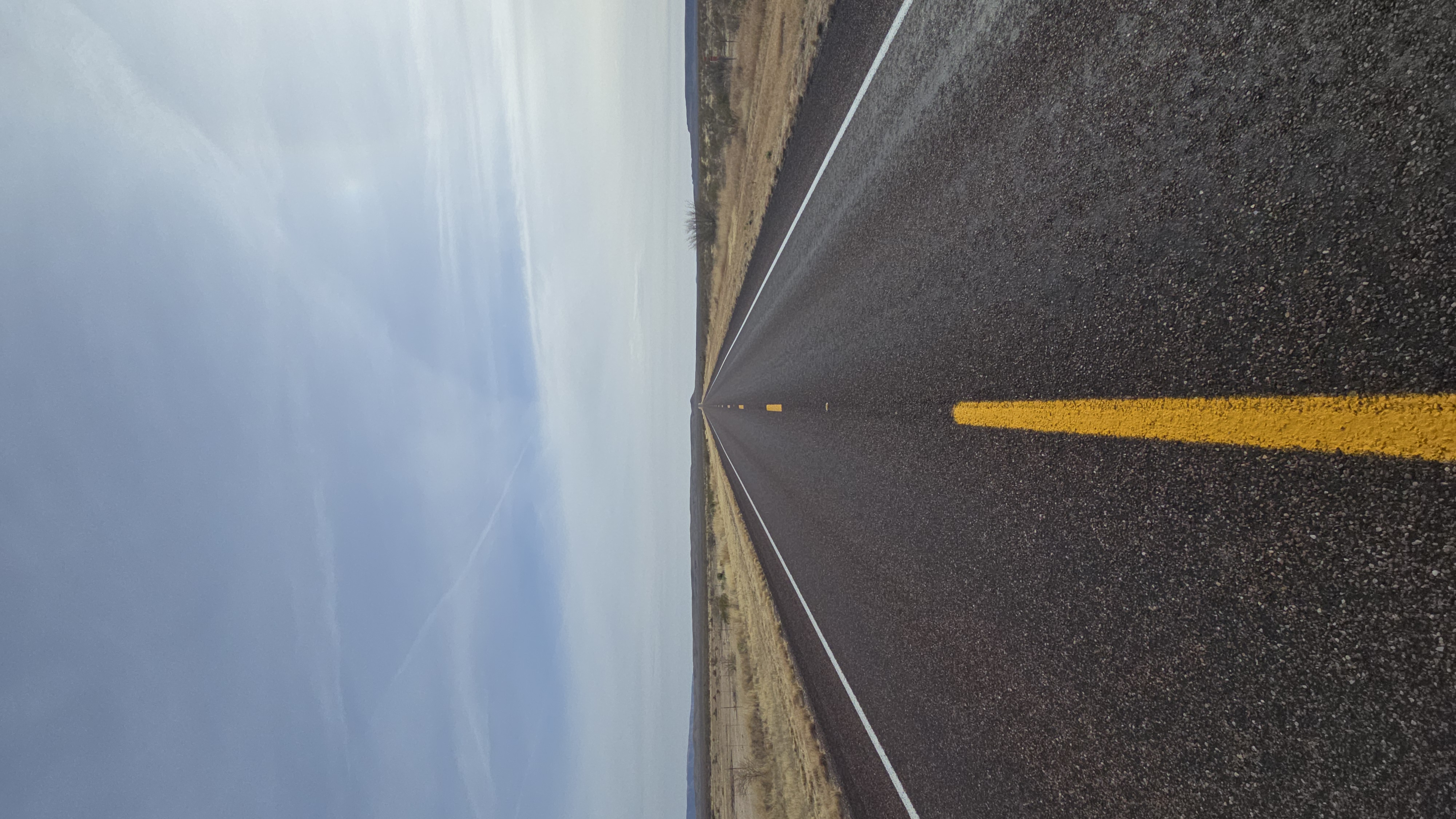 Road toward the mountains