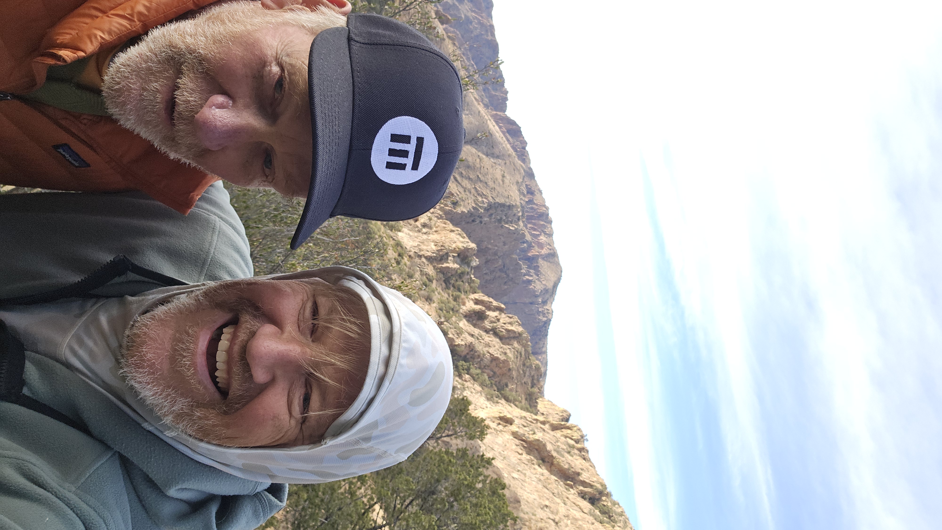 Ben and Dad at the old mine