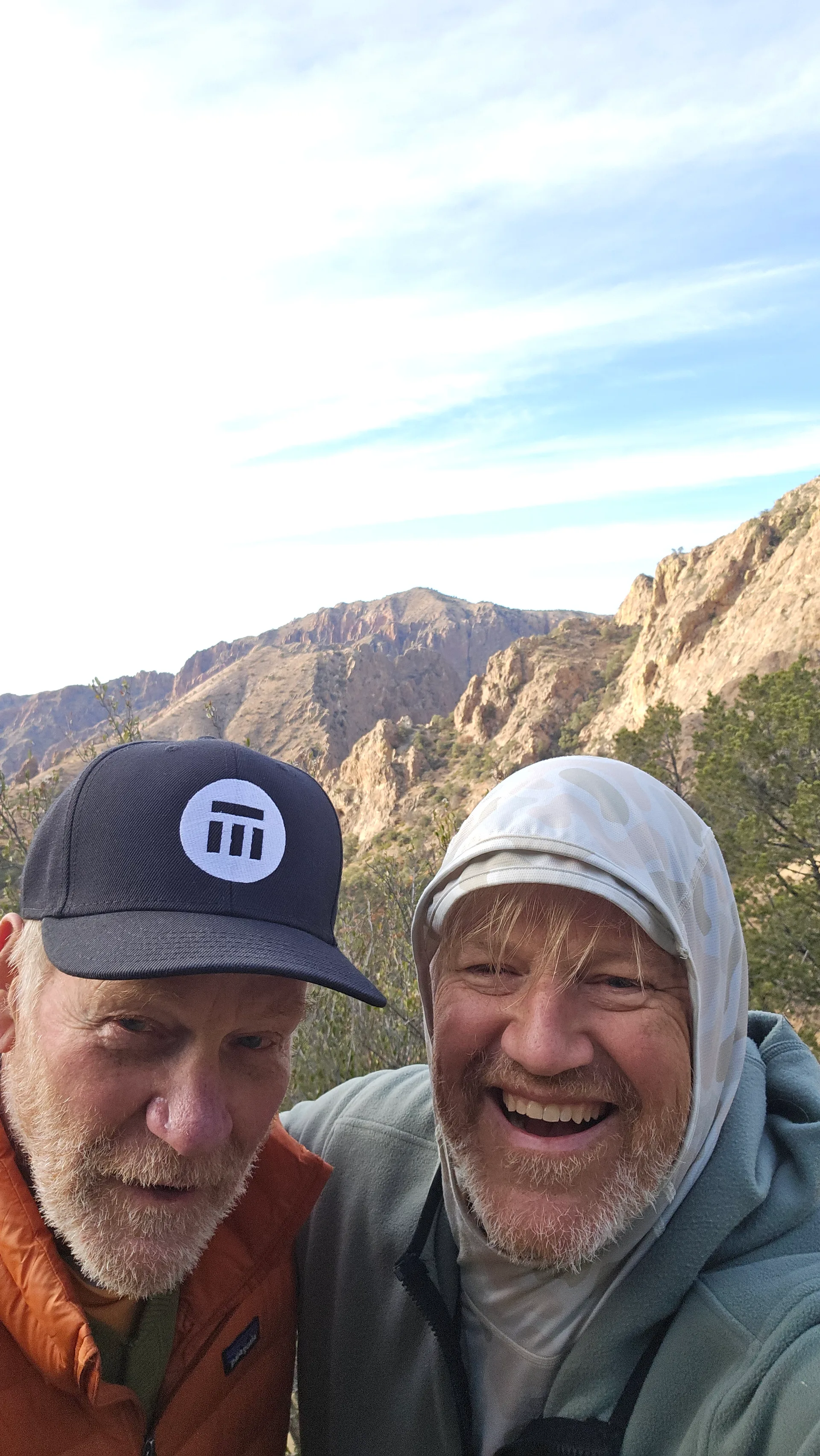 Ben and Dad at the old mine